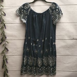 Embroidered Denim Dress (PXL)